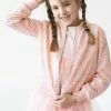 Itty Bitty Kid's Boutique Girls Light Pink Sequin Jacket