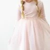 Itty Bitty Kid's Boutique Light Pink Velvet Tutu Dress Girls