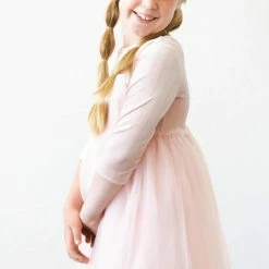 Itty Bitty Kid's Boutique Light Pink Velvet Tutu Dress Girls