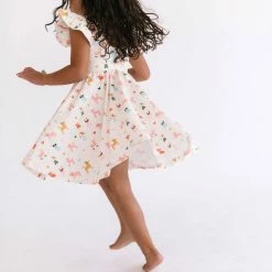 Itty Bitty Kid's Boutique Olivia Dress In Puppy Love