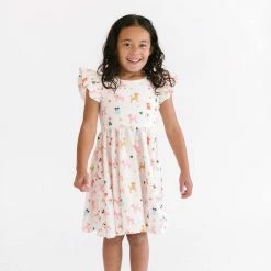 Itty Bitty Kid's Boutique Olivia Dress In Puppy Love